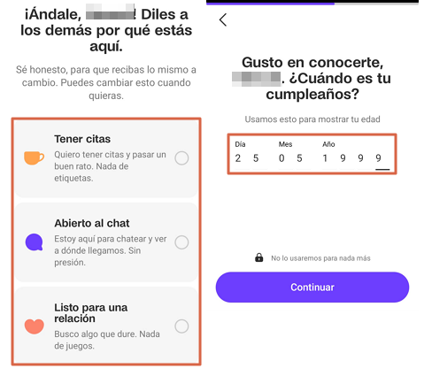 Como crear cuenta de Badoo desde la app movil paso 3