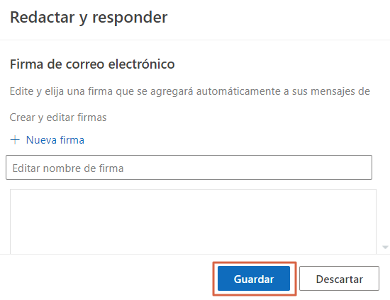 crear y configurar una firma desde la version web de outlook 2